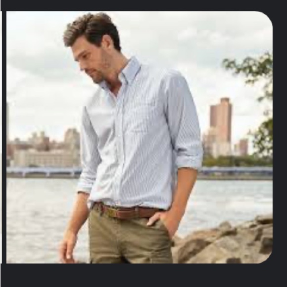 Burberrys Authentic Dress Shirt A 40/80 Men's Long Sleeve Casual